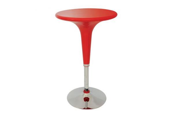 Mesa de Bar Giratória em ABS com Base Cromada